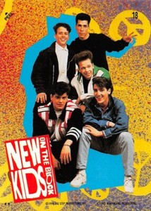 1990 Topps New Kids On The Block Sticker #18 Donnie Jordan Joey Jon Danny 🔥