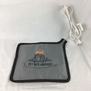 K&H PET PRODUCTS Electric Pet Bed Warmer Gray Small 9 x 8.5” Inches Tested Works - Picture 1 of 4
