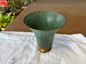 1920's - "CARL SORENSEN" Patina Bronze Vase 7.5' Art Deco- Mint!!! - Picture 1 of 6