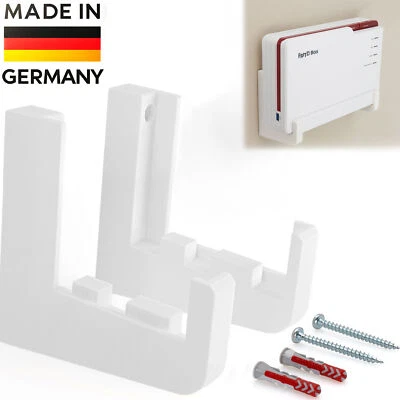 Supporto a parete Fritzbox AVM FRITZ!Box 5690 2 ganci a parete incl. viti e tasselli - Immagine 1 di 4