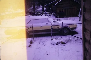 Color Transparency 35mm Film Photography Slide 1960s 1970s Car Light Leak - Picture 1 of 1