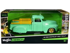 Maisto 1:25 Design Lowriders 1950 Chevrolet 3100 Pickup Truck Low Rider Green - Picture 1 of 1