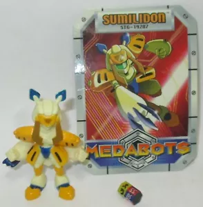 Medabots SUMILIDON Mini Figure 2001 Hasbro Medabot Die *Card Crease* Complete - Picture 1 of 4