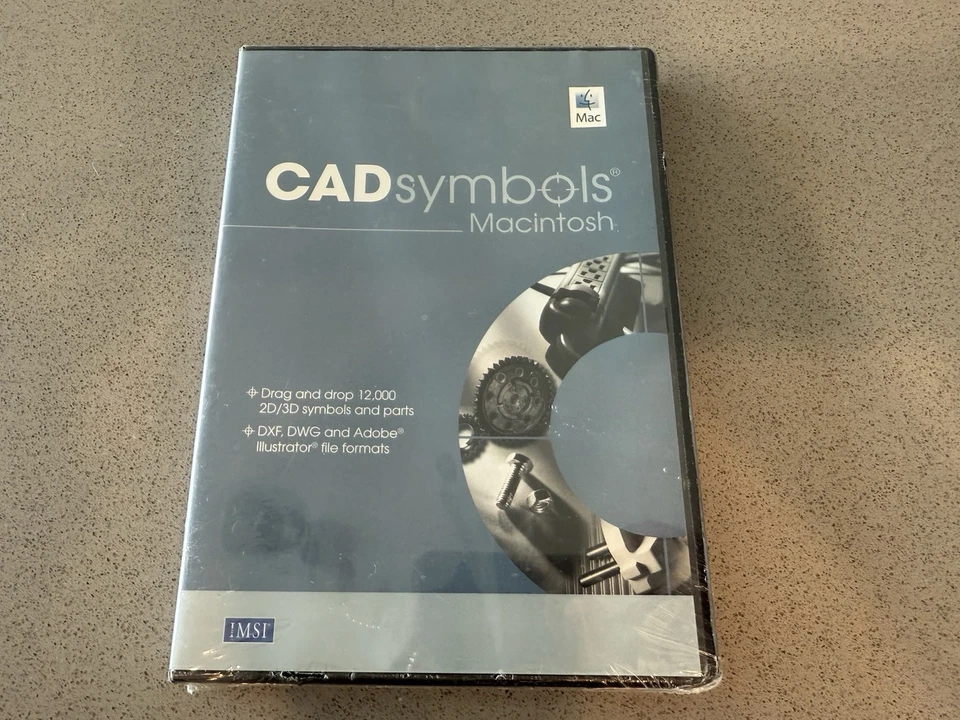VINTAGE IMSI DESIGN CAD Symbols Macintosh Mac CD ISO Software NEW SEALED RARE - Image 1 of 2