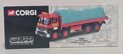 CORGI CLASSICS WYNNS GUY INVINCIBLE 8 WHEEL PLATFORM LOAD TRUCK MODEL 29102 1:50 - Image 1 of 4