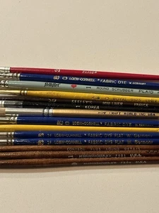 Lot Of New and used 14 Mixed Art / Paint Brushes - Picture 1 of 9