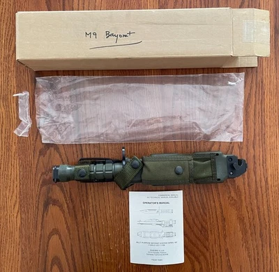 Faca Phrobis III M9 com bainha M10. Conjunto original antigo com caixa e manual.  - Imagem 1 de 4