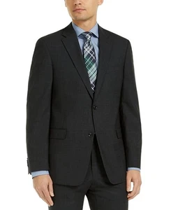 Tommy Hilfiger Men’s Modern-Fit Charcoal THFlex Suit Jacket - Picture 1 of 4