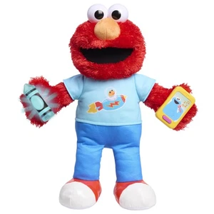 Peluche Just Play Sesame Street Elmo 13 pollici apprendimento - 50+ frasi, luci, suoni - Foto 1 di 7