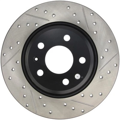 StopTech 127.33127L Sport Cross-Drilled And Slotted Disc Brake Rotor - Image 1 of 4