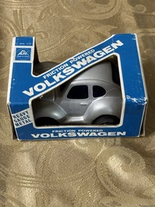 Japan Vintage Metal Friction Powered Volkswagen VW Bug No. 3171 Silver Rare - Picture 1 of 11