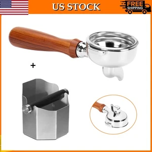 Portafiltro de café espresso 58 mm 2 orejas para cabezal de grupo E61 con caja de café grande - Imagen 1 de 13