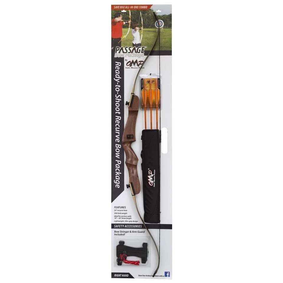 Package A Passage 54 in. Recurve Bow Package (RH - 20 lbs.) - Image 1 of 2