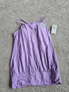 Gaiam Yoga Dream Tank Top Womens Size Large Purple Scoop Neck Keyhole Shelf Bra - Picture 1 of 11