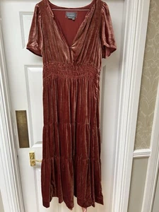 Anthropologie the Somerset Maxi Dress Velvet, Size M - Picture 1 of 6