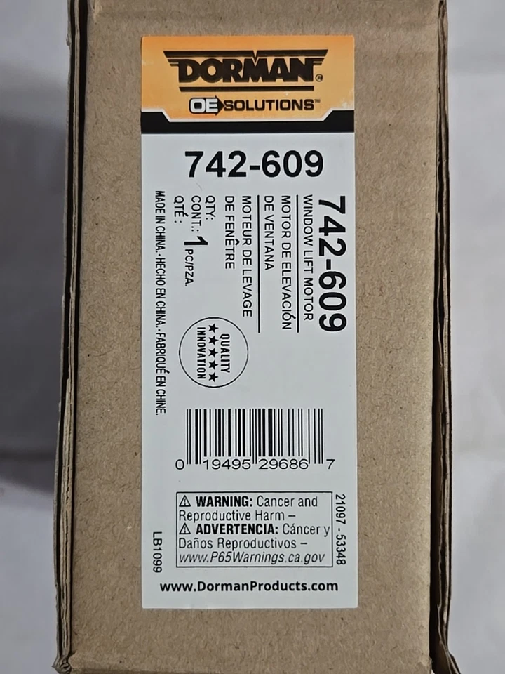 Motor elevador de ventana eléctrico Dorman 742-609 para modelos seleccionados 03-21 Scion Toyota NUEVO  Foto 1 de 1