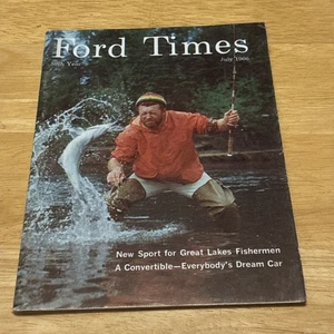1966 Juli Ford Times Magazin Boscobel Große Seen Lachslauf Menominee County - Bild 1 von 24