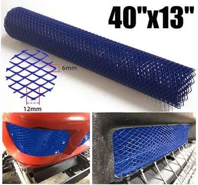 Parrilla de aluminio universal de 6x12 mm para automóvil parachoques delantero capó rejilla de red de ventilación Foto 1 de 4