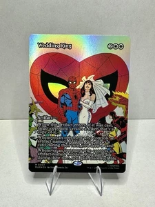 MTG Magic The Gathering Spider-Man Wedding Ring Mythic 0007 Foil - Picture 1 of 2