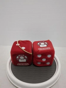 ๐ Rare Nintendo Red Fuzzy Mushroom Dice Promotional Merch Super Mario Bros - Picture 1 of 8