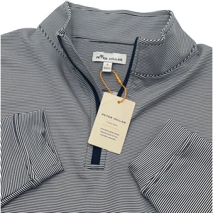 Peter Millar Crown Sport Herren L gestreift 1/4 Zip Pullover Golf Performance - Bild 1 von 9