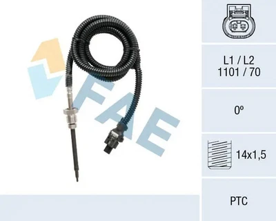 Sensore temperatura gas di scarico 68022 FAE per MERCEDES-BENZ CLASSE C T-Model - Immagine 1 di 4