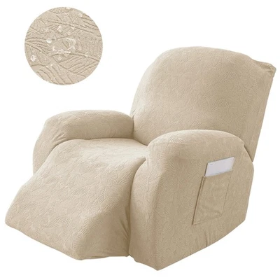 Funda Sofá Sillón Elástica Hoja Jacquard Impermeable, Protección Muebles Foto 1 de 4