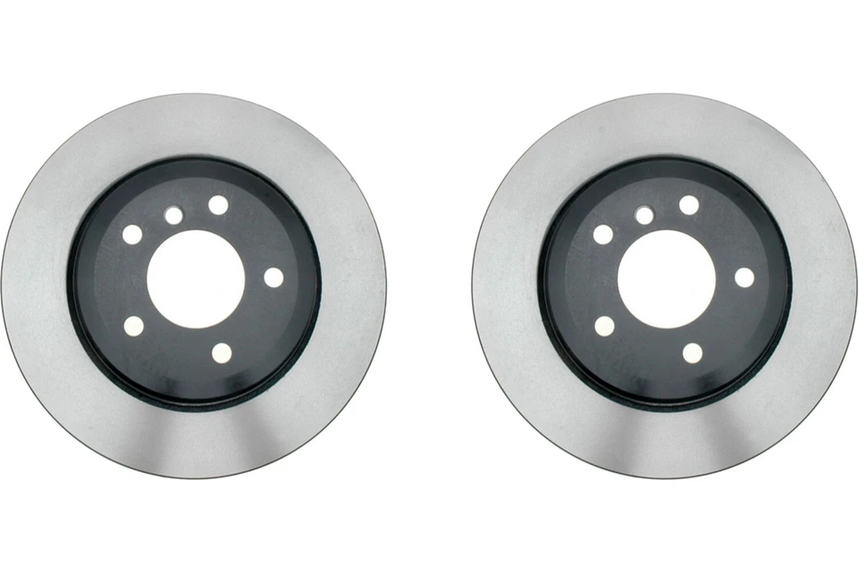 Par de rotores de freno de disco Raybestos traseros para BMW 525xi 2006-2007 (60137) Foto 1 de 4