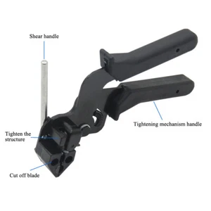 Steel Cable Tie Gun Heavy Duty Stainless Auto Tightener Tensioner Cutter ausell - Picture 1 of 12