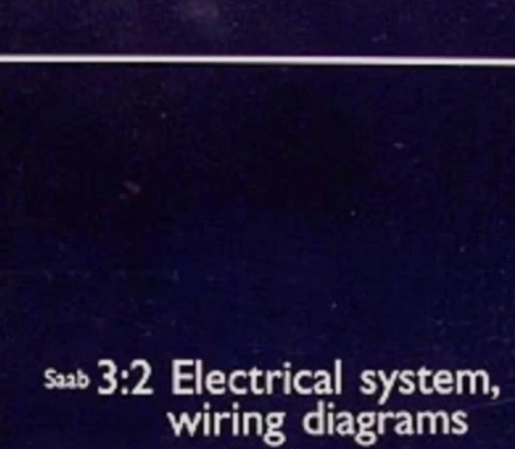 2001 Saab 3:2 Eléctrico Sistema Cableado Servicio Manual OEM Final Edición - Imagen 1 de 1
