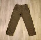 Vintage Levi’s SilverTab Pants Men's 35x33 Brown Corduroy Baggy Carpenter Y2K