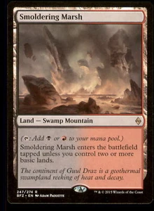 MTG - Smoldering Marsh Battle for Zendikar #247 Rare LP - Picture 1 of 2