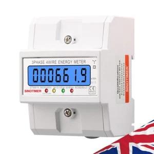 50/60HZ Electricity Usage Meter 3 Phase 4 Wires Electric Energy Meter for Indoor - Picture 1 of 12