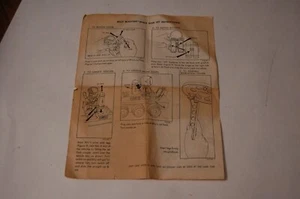 Billy Blast Off Space Base Instruction Sheet Vintage Super RARE Eldon 1970 - Picture 1 of 7