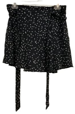 Pantalones Cortos Urban Romantics Rayón Talla M Negro Lunares Faja Corbata 148 Foto 1 de 4