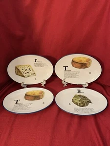 4 Williams Sonoma Fromage Francais ovale Käse Snack Teller 2012 - Bild 1 von 22