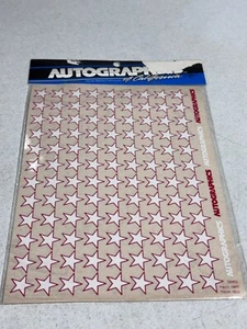 RC Autographics 803 Vintage White Star Stars USA America Sticker Sheet NEW NOS - Picture 1 of 1