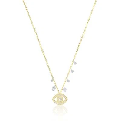 14K Yellow Gold Necklace With Diamond Elegant Diamond Jewelry Gift Meira T - Image 1 of 4