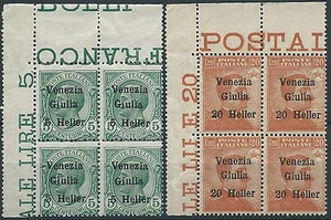 1919 VENEDIG JULIA ABBILDUNGEN 2 WERTE QUARTINA LUXUS POSTFRISCH ** - ED753 - Bild 1 von 1