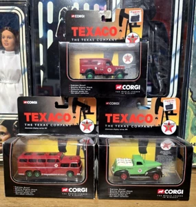 LOT of 3 Corgi Texaco Showcase Display Series #1 Texas Pipeline Dodge Chevrolet - Picture 1 of 8