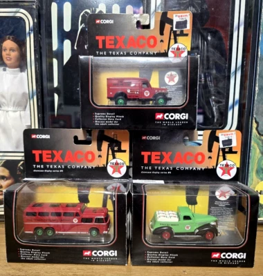 LOT of 3 Corgi Texaco Showcase Display Series #1 Texas Pipeline Dodge Chevrolet - Image 1 of 4