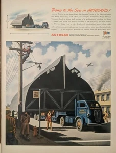 1943 Vintage Autocar Trucks print ad.World War II Era Advertisement  - Picture 1 of 1