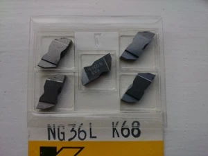 5 Kennametal top notch grooving tips NG36L K68 ( NG3 6L NG3187L NG 3 6 L 3/16" ) - Picture 1 of 2