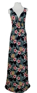 Tropical Fat Face Summer holiday sleeveless long maxi dress 12 cruise weekend EX - Picture 1 of 6