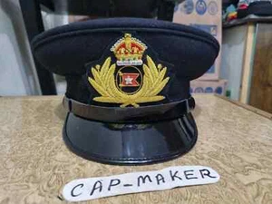 TITANIC CAPT SMITH CAP WITH WHITE STAR LINE BADGE - Picture 1 of 4