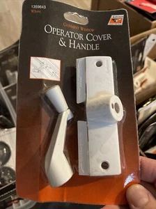 Andersen Casement Window Operator Cover & Handle /Crank with Screws, White - Picture 1 of 2