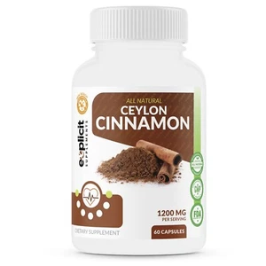 Ceylon Cinnamon 1200mg - Superfood & Strong Antioxidant - 30 Servings - Picture 1 of 7