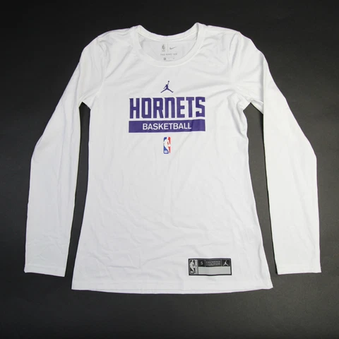 Charlotte Hornets Nike NBA Authentics Dri-Fit Long Sleeve Shirt Women's New Cover
