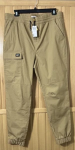 Caterpillar Men's Tie Waist Stretch Ripstop Cargo Pants Kelp (Khaki ) XL NWT - Picture 1 of 11