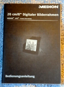Medion 20cm/8" Digitaler Bilderrahmen Bedienungsanleitung Manual deutsch - Afbeelding 1 van 1